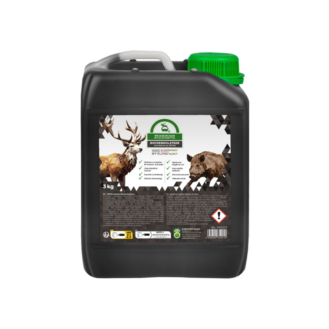 Atrayente con resina de haya para jabalí y venado Eurohunt 3 kg (1) Atrayente con resina de haya para jabalí y venado Eurohunt 3 kg