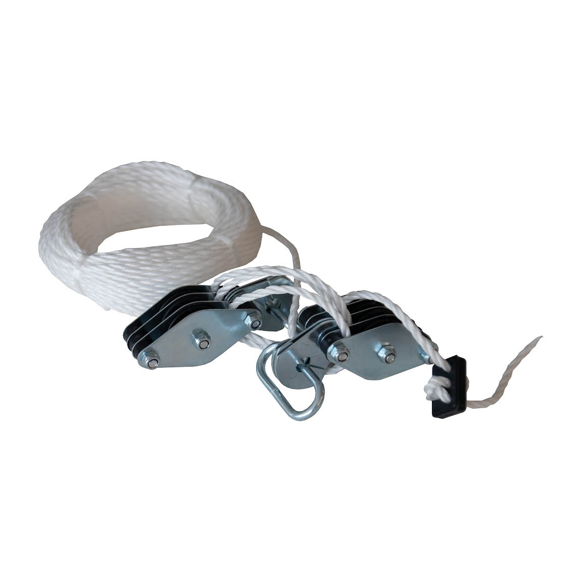 Polea polipasto para comedero de caza