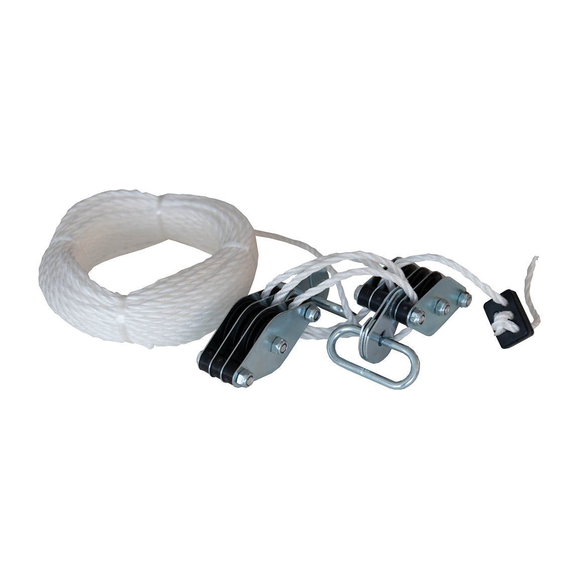 Polea polipasto para comedero de caza