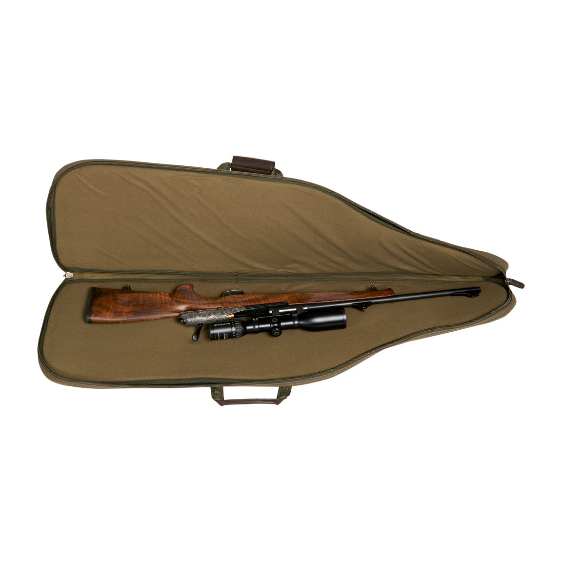 Funda para rifle Harkila Slip 125 cm verde con bolsillo