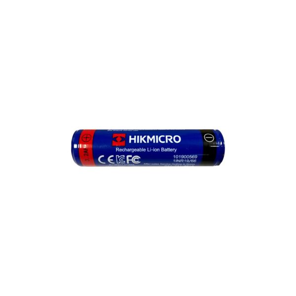 Pila recargable 18650 con botón Hikmicro
